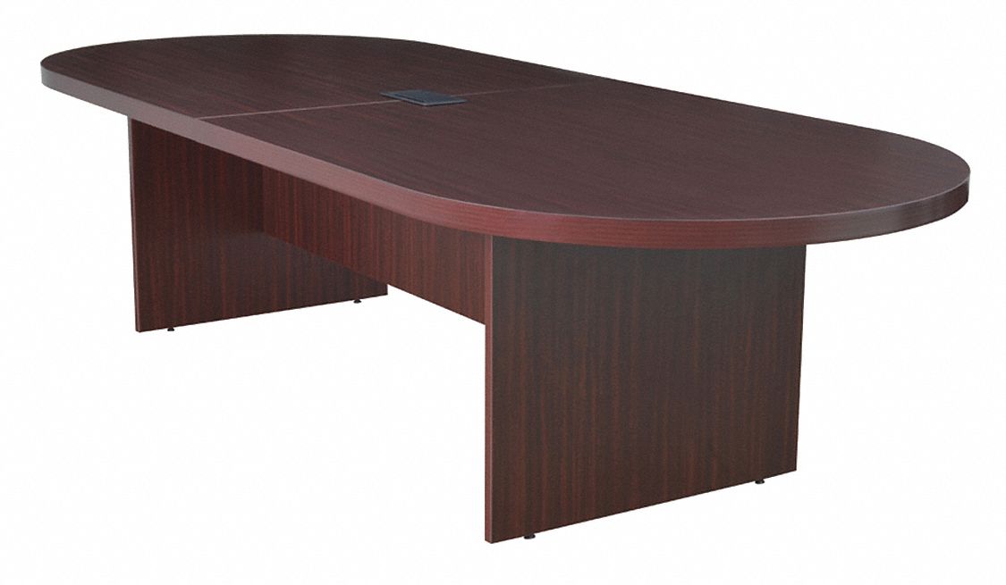 REGENCY Conference Table, 47 In x 10 ft, Mahogany 12U533LCTRT12047MH