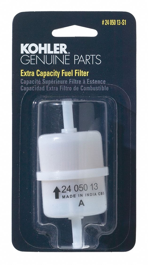 KOHLER, Fuel Filter, Fits Kohler Engines Brand, Fuel Filter 12U70224