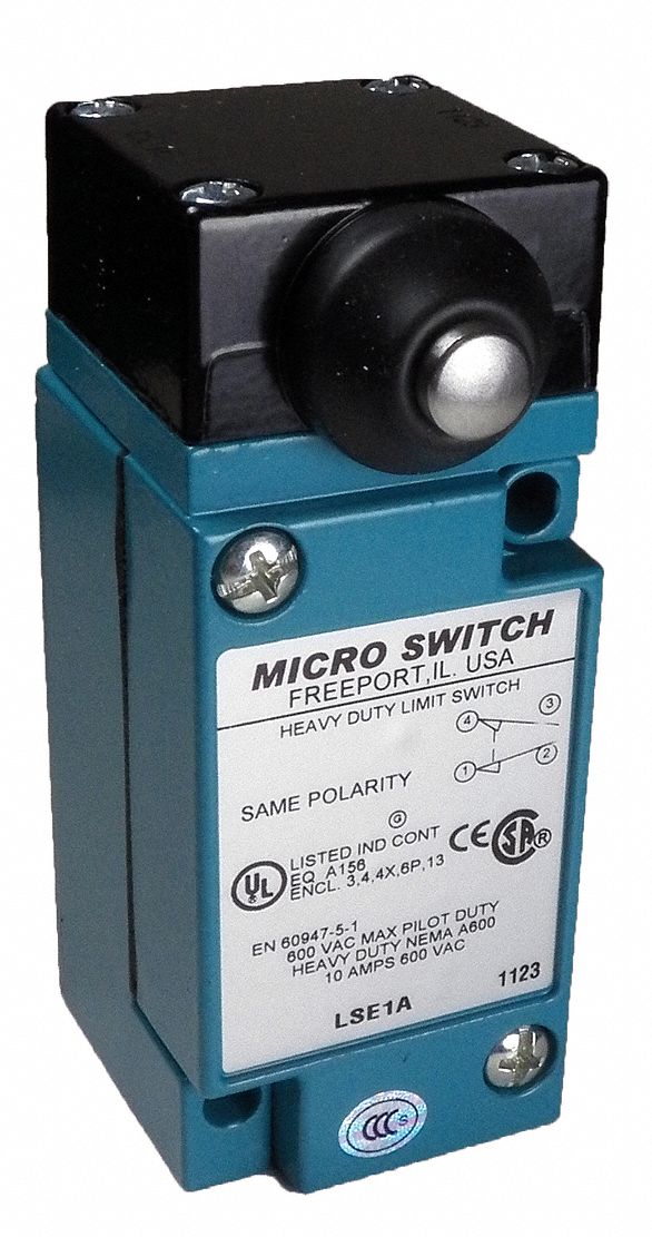 HONEYWELL MICRO SWITCH Plunger Heavy Duty Limit Switch; Location Side