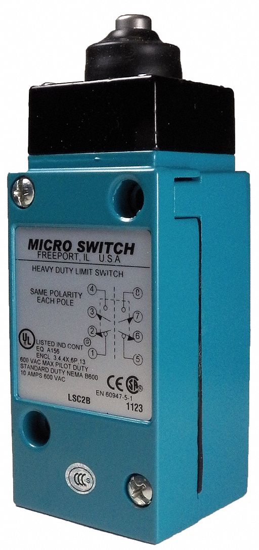 HONEYWELL MICRO SWITCH, 2NC/2NO, 10A 600V, Heavy Duty Limit Switch