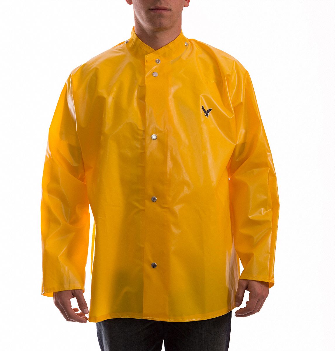 TINGLEY Rain Jacket with Hood Snaps Rain Jacket, M, Yellow, Snaps with