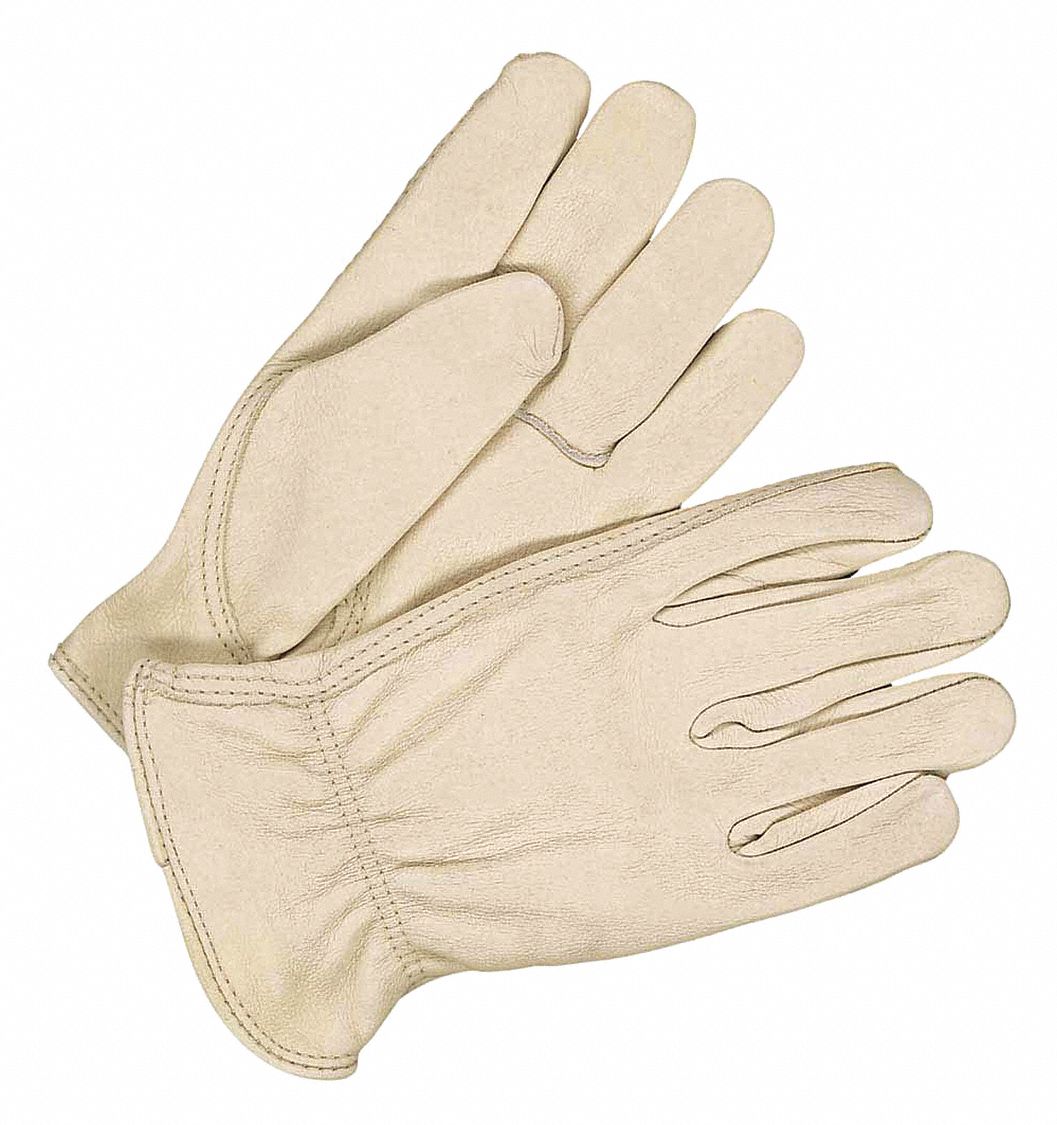 BDG, 2XL ( 11 ), Cowhide, Leather Gloves 55LC41201374X2L Grainger