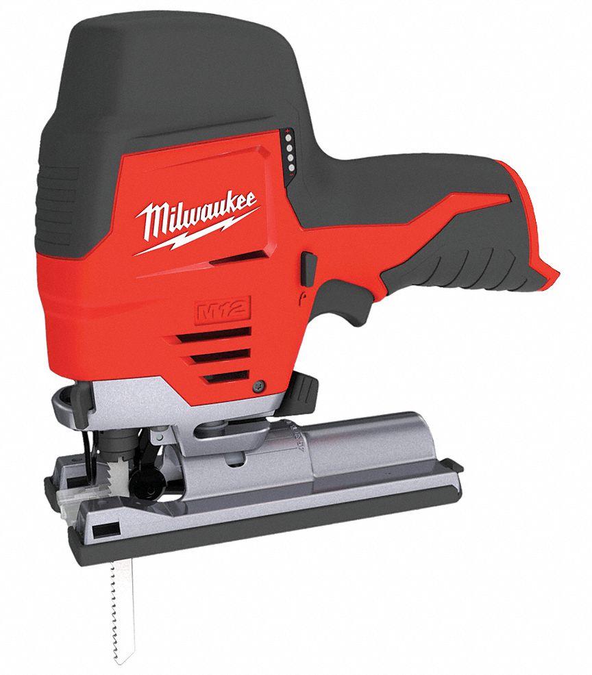 MILWAUKEE Jig Saw, 12V DC, Barrel Grip, Blade Shank Type TShank