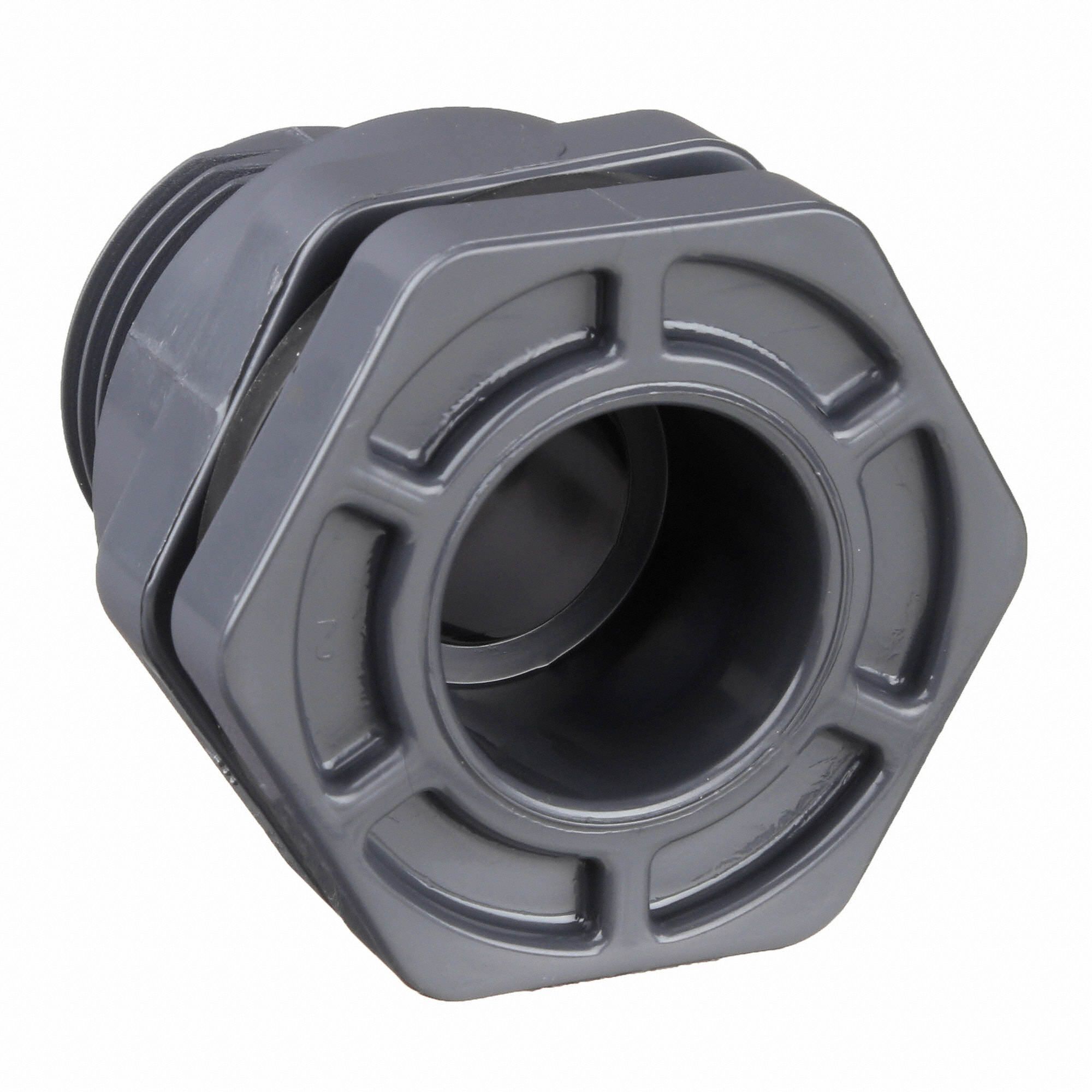 HAYWARD PVC Bulkhead Tank Fitting, 3/4 in Pipe Size, FNPT x Socket