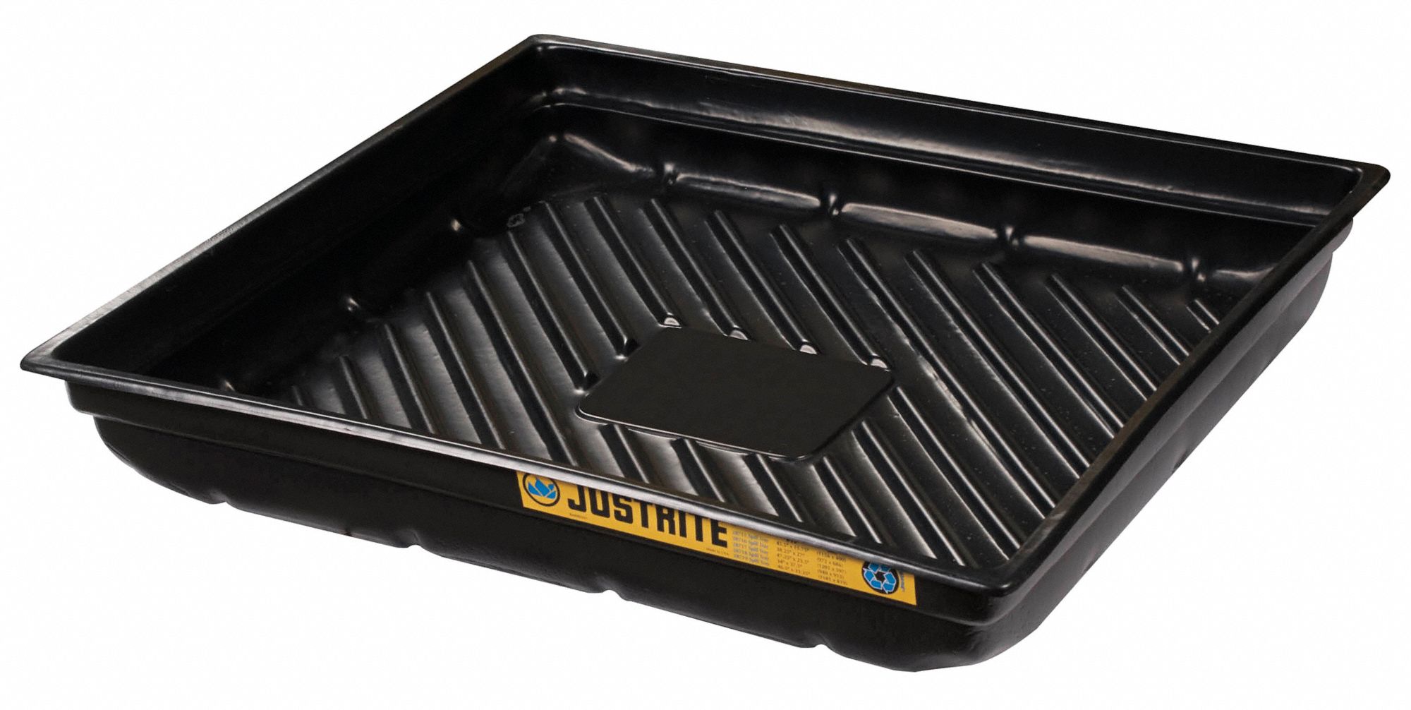 JUSTRITE Spill Tray, 51/2 In. H, 373/4 In. L 13M41728718 Grainger