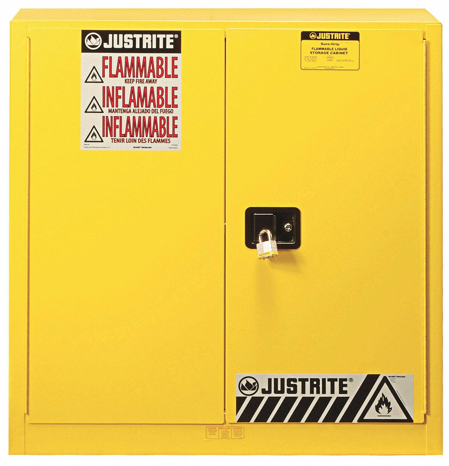 JUSTRITE 30 gal Flammable Manual Safety Door Type, 35