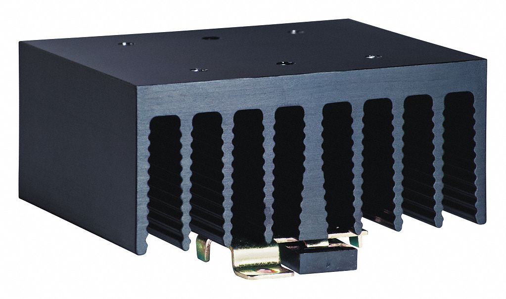 CRYDOM, DIN Rail Heat Sink Mounting, Aluminum, Heat Sink 13V346