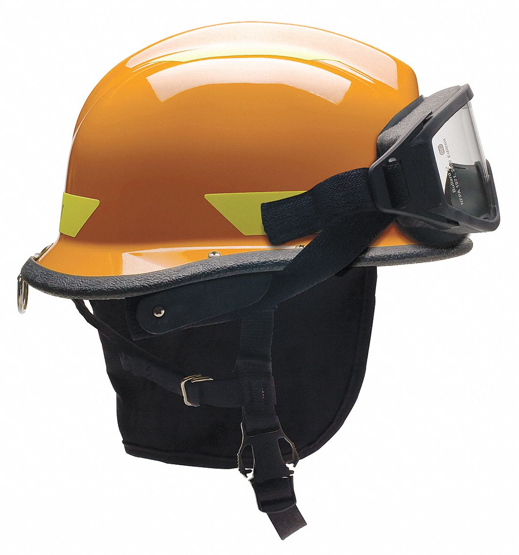 BULLARD Orange Fire/Rescue Helmet, Shell Material Thermoplastic, 4
