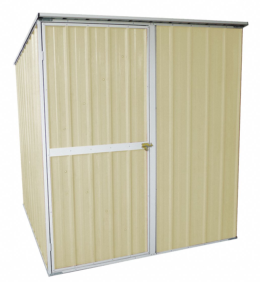 6 ft x 6 ft x 6 ft, 175 cu ft Capacity, Outdoor Storage Shed - 13X099