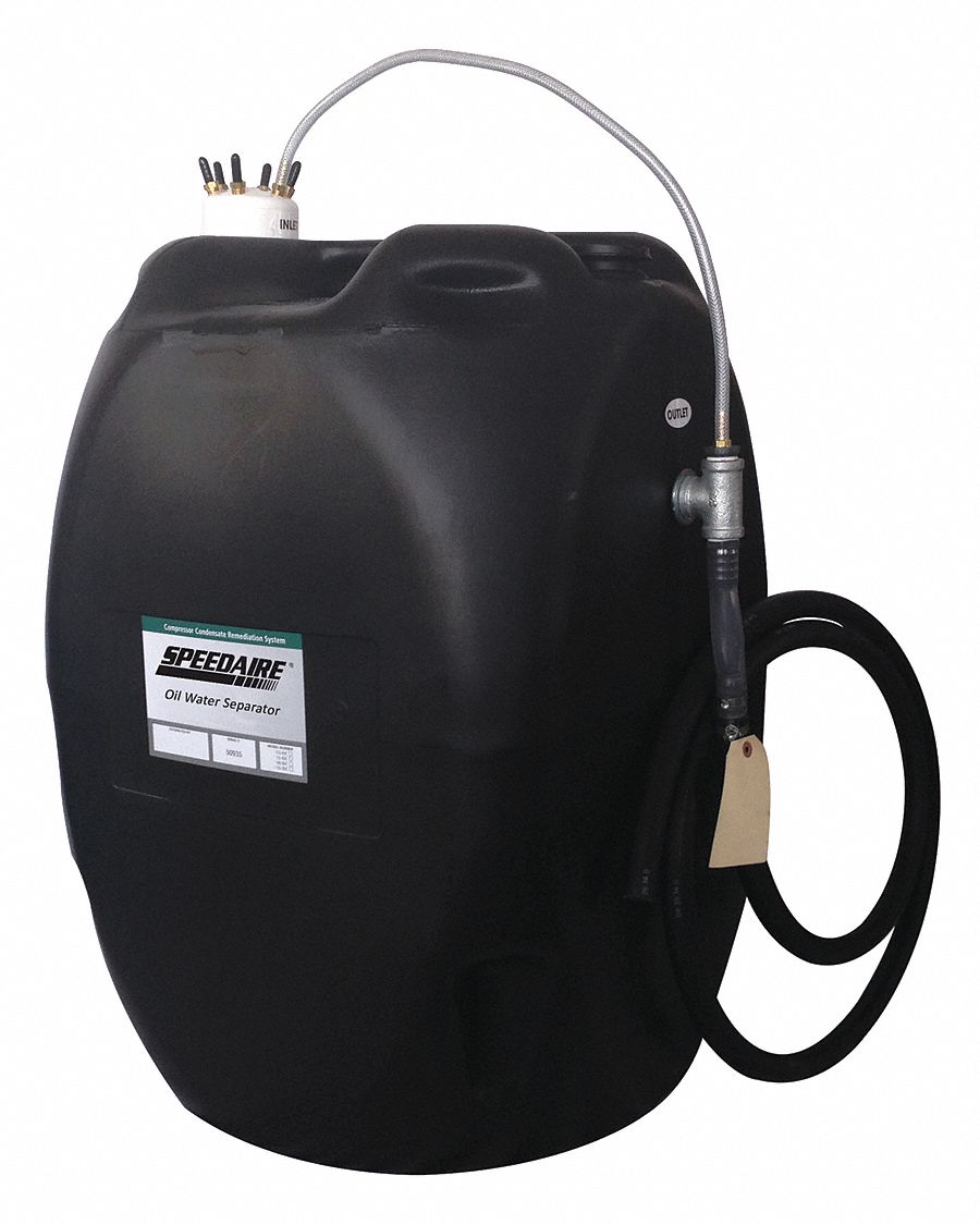 SPEEDAIRE, 600 hp Max Air Compressor HP, 0.53 cfm, Oil and Water