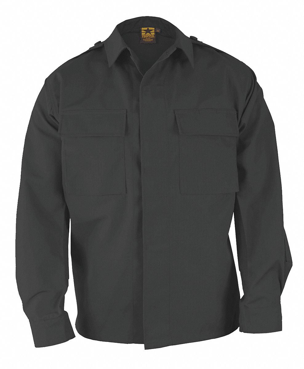 PROPPER Long Sleeve Shirt, Black, XL Long 13Z041F545238001XL3 Grainger