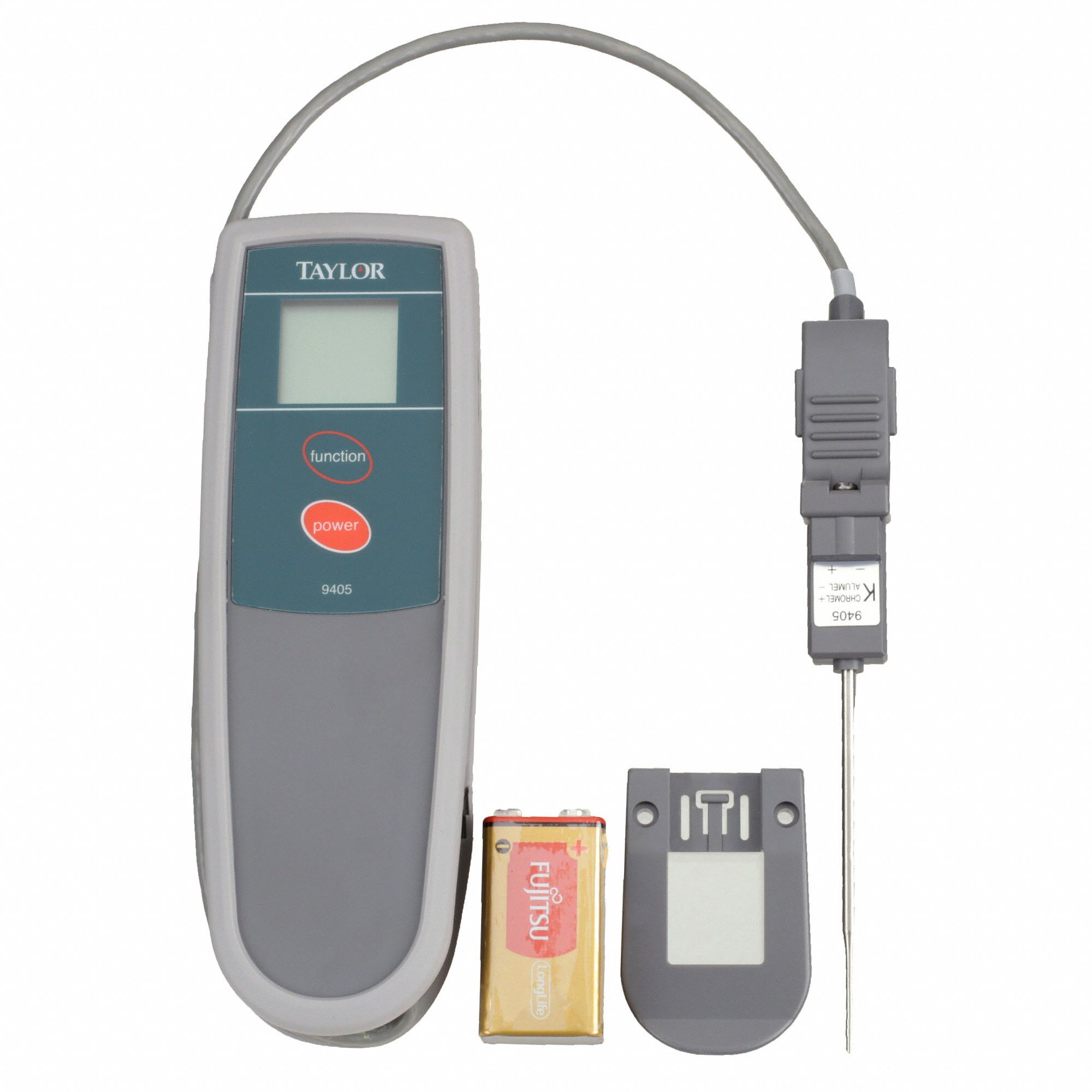 TAYLOR Probe Thermometer Kit, -40° to 450° Temp. Range (F), 40° to 260
