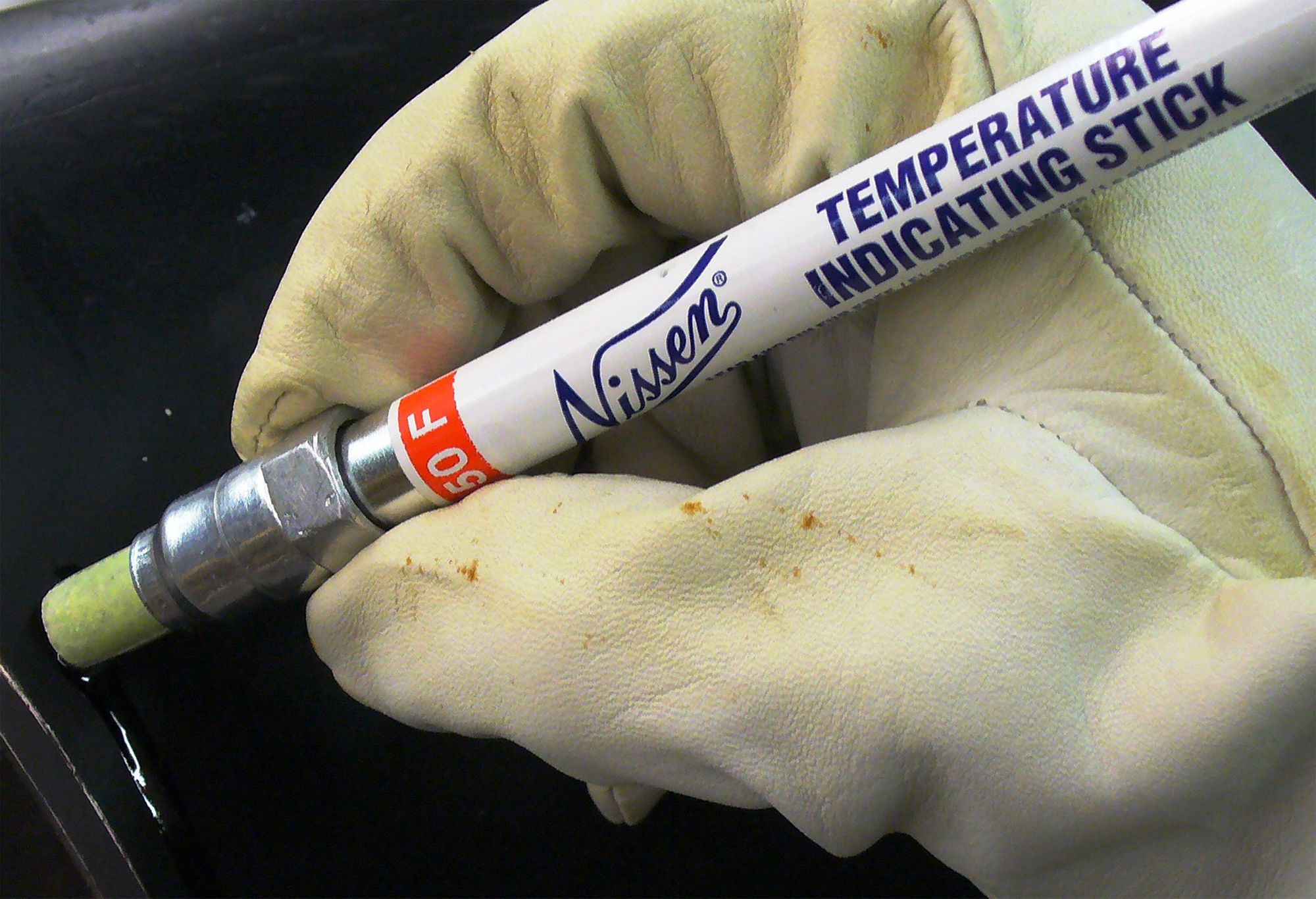 NISSEN Temperature Indicator Stick, 150°F Temp. Range, 3/8 in Tip Size