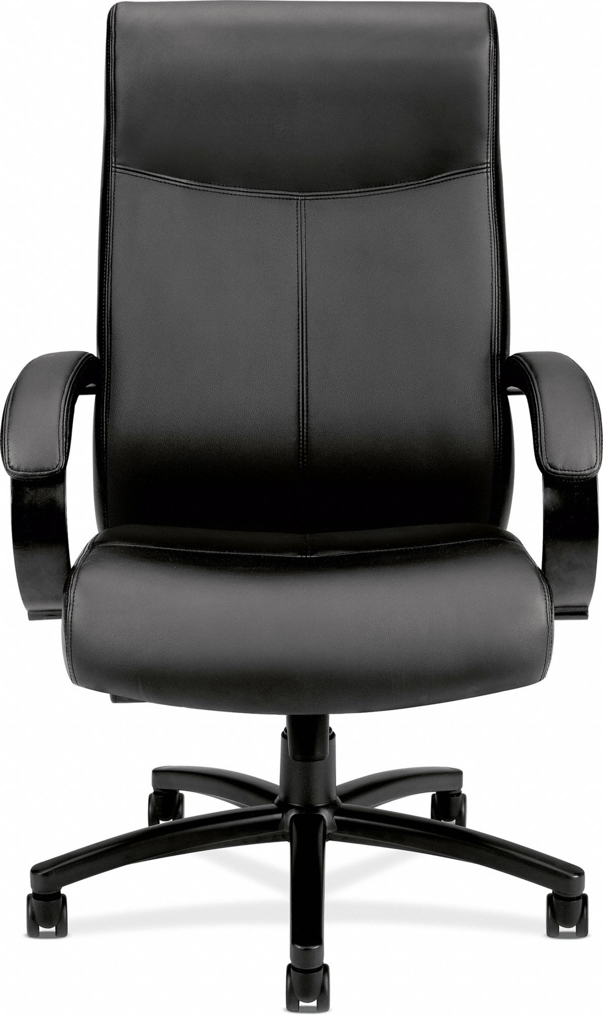 BASYX BY HON Executive Chair, Executive Chair, Black, Leather, 20 in to