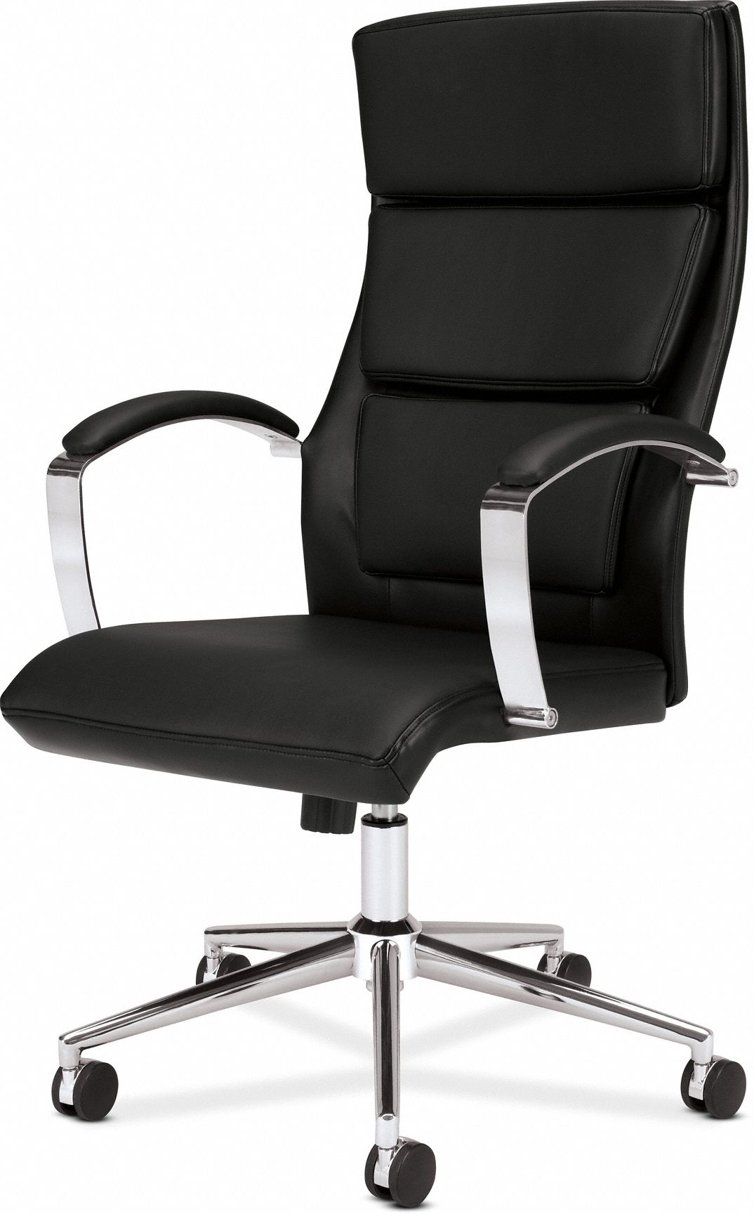 BASYX BY HON Executive Chair, Executive Chair, Black, Leather, 18 in to