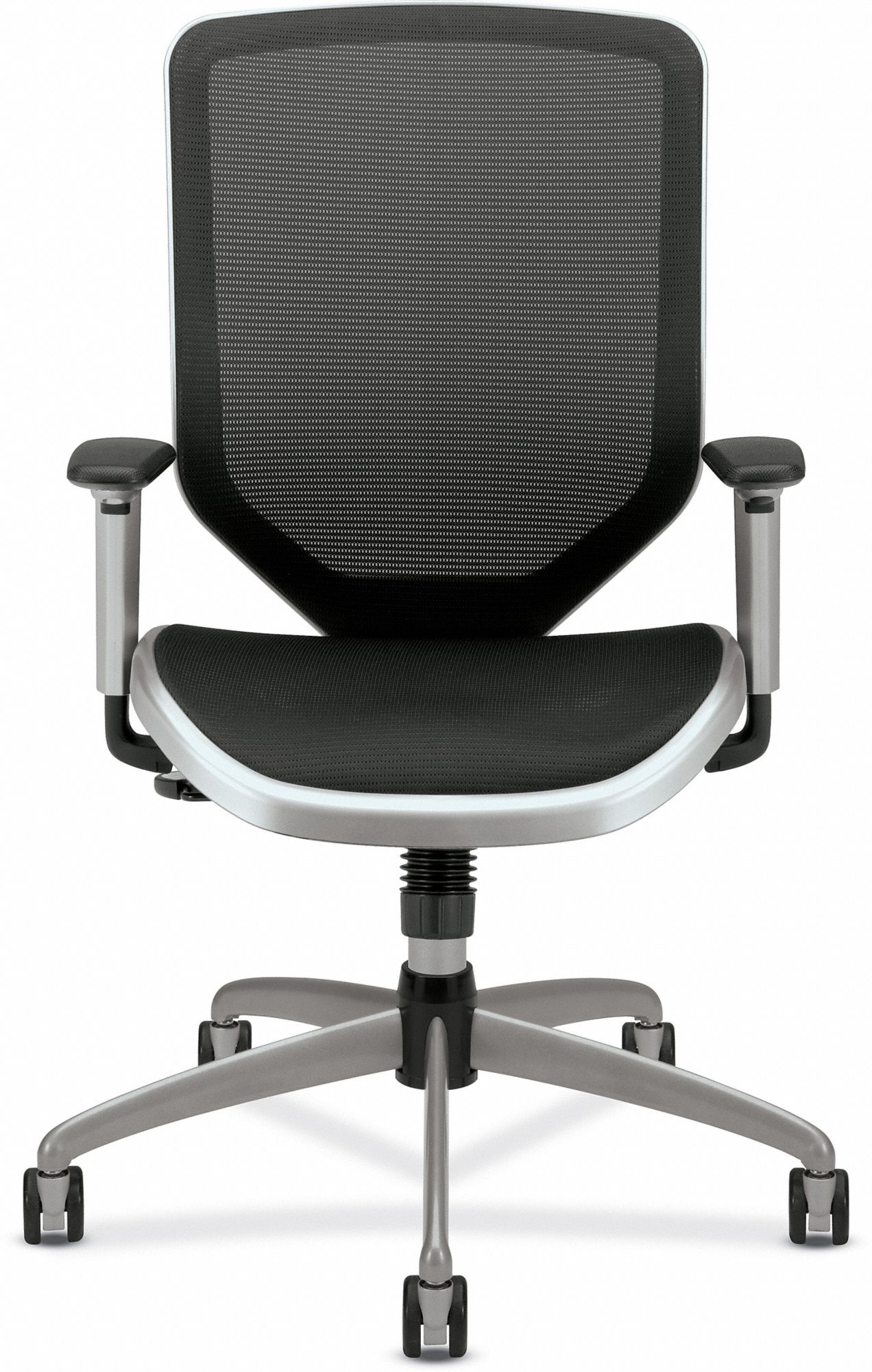 HON Desk Chair, Desk Chair, Black, Mesh, 19 in to 23 in Nominal Seat