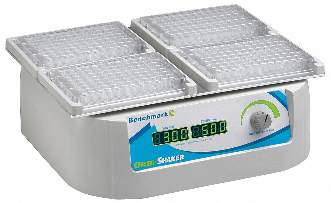 BENCHMARK SCIENTIFIC Shaker, Orbital, 200 to 1,500 rpm, 4° to 65°C