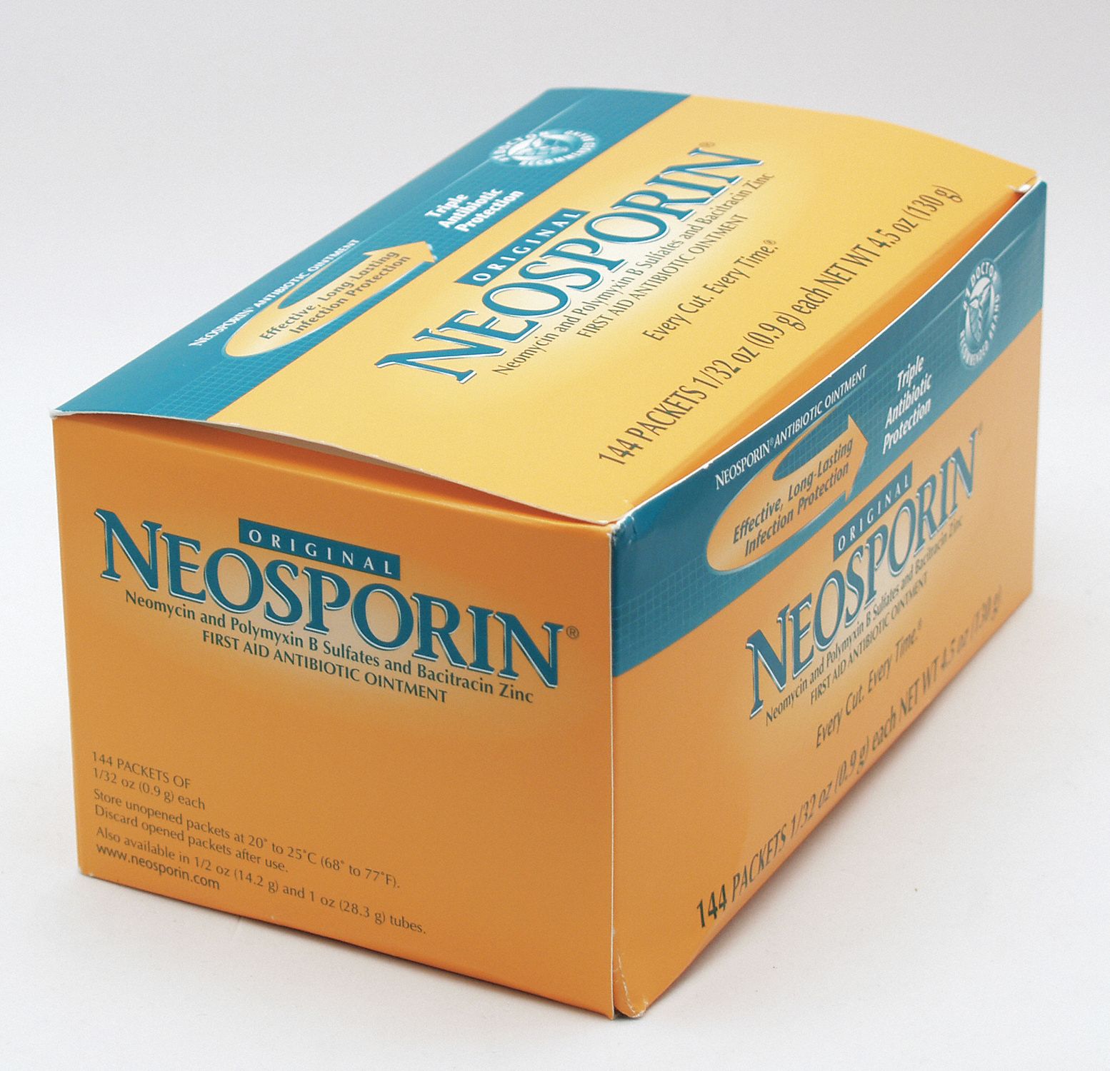 NEOSPORIN Antibiotics, Ointment, Box, Wrapped Packets, 0.03 oz, 0.03 oz