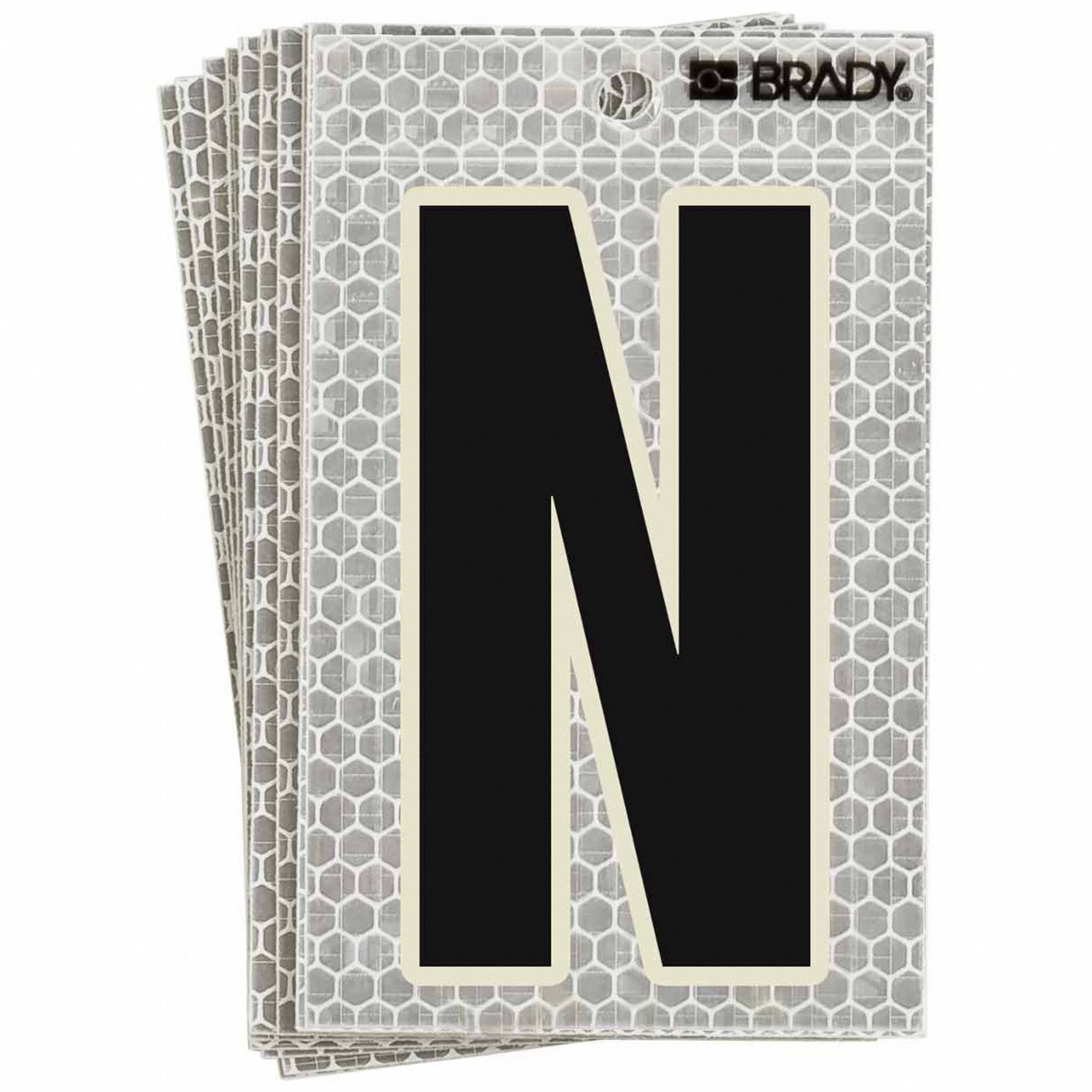 5 in Character Ht, Indoor/Outdoor, Letter Label 14R1953020N Grainger