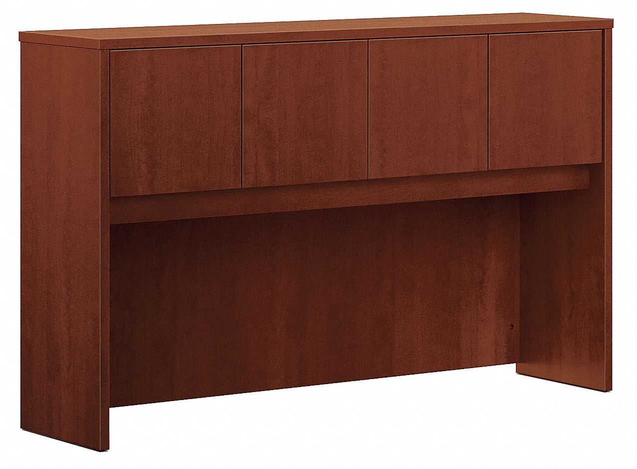 Desk Stackon Hutch w/Dor,Medium Cherry Grainger