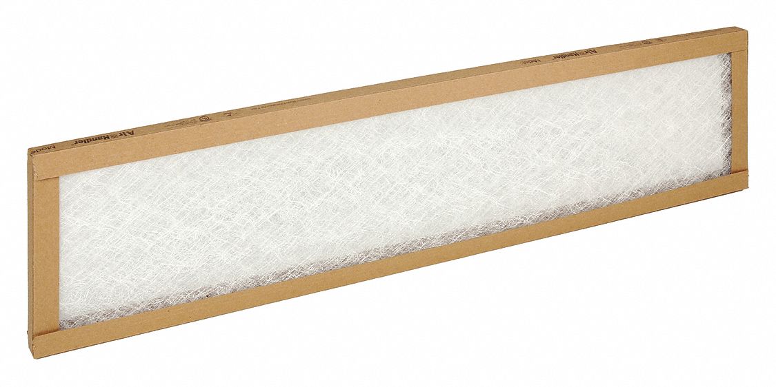 8x30x1 Nominal Filter Size, Fiberglass, NonPleated Air Filter 5W980