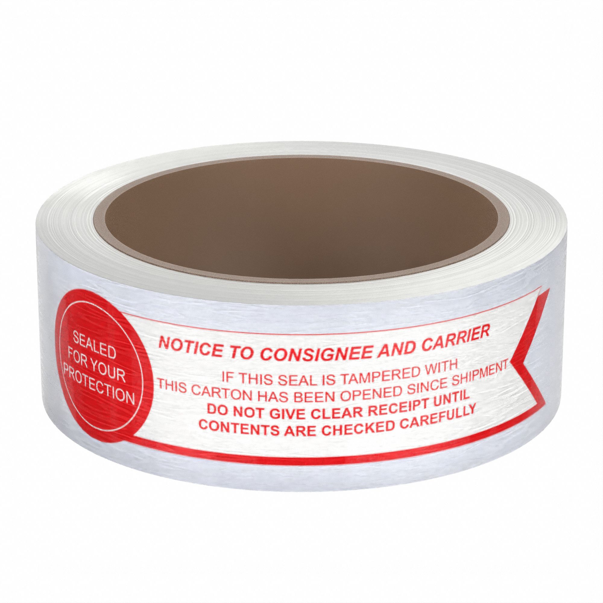1.9 mil Tape Thick, 2 in x 55 yd, Tamper Evident Tape 15C76015C760