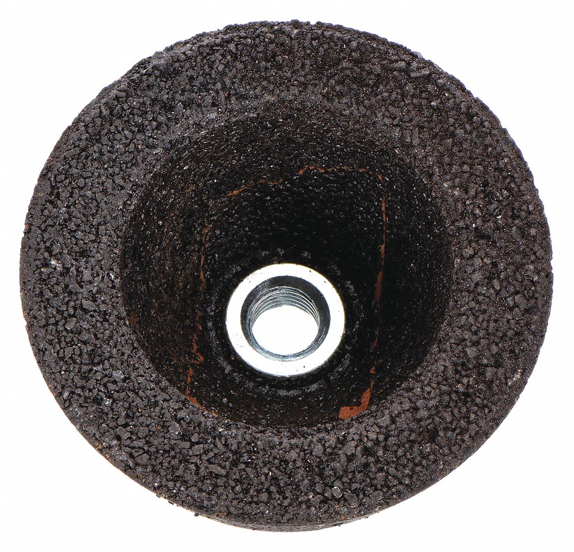 NORTON, Type 11, 4 in x 2 in x 5/8"11, Flaring Cup Grinding Wheel