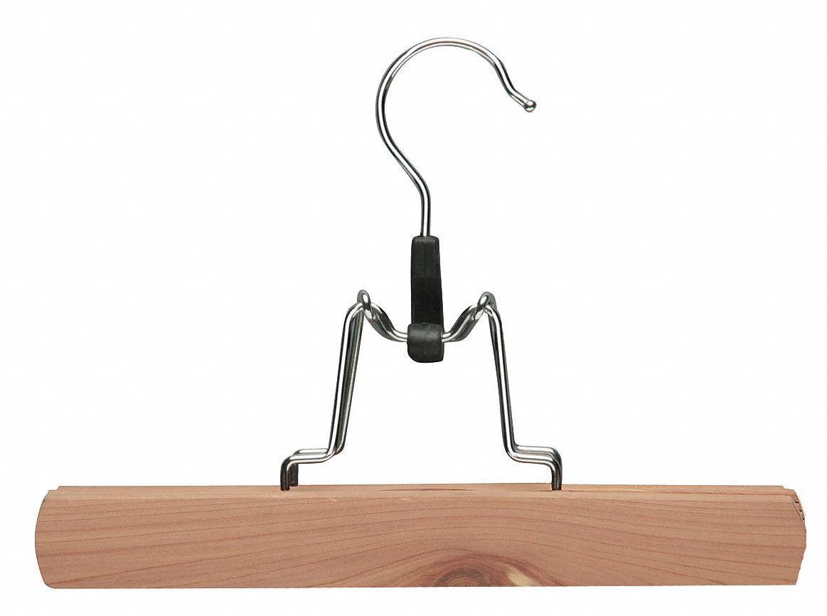 HONEYCANDO, Wood, 4, Clamp Pant Hanger 15V353HNG01536 Grainger