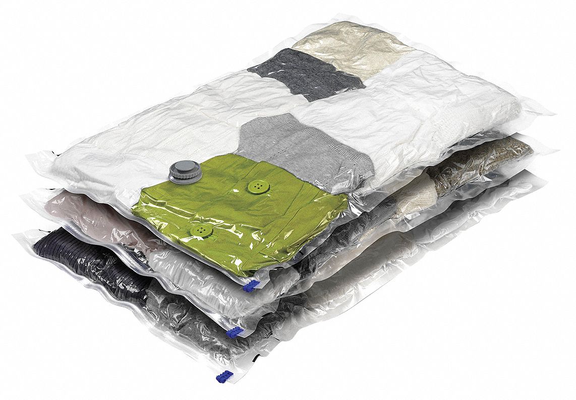 Zip Seal, Plastic, Vacuum Storage Bag 15V456VAC01300 Grainger