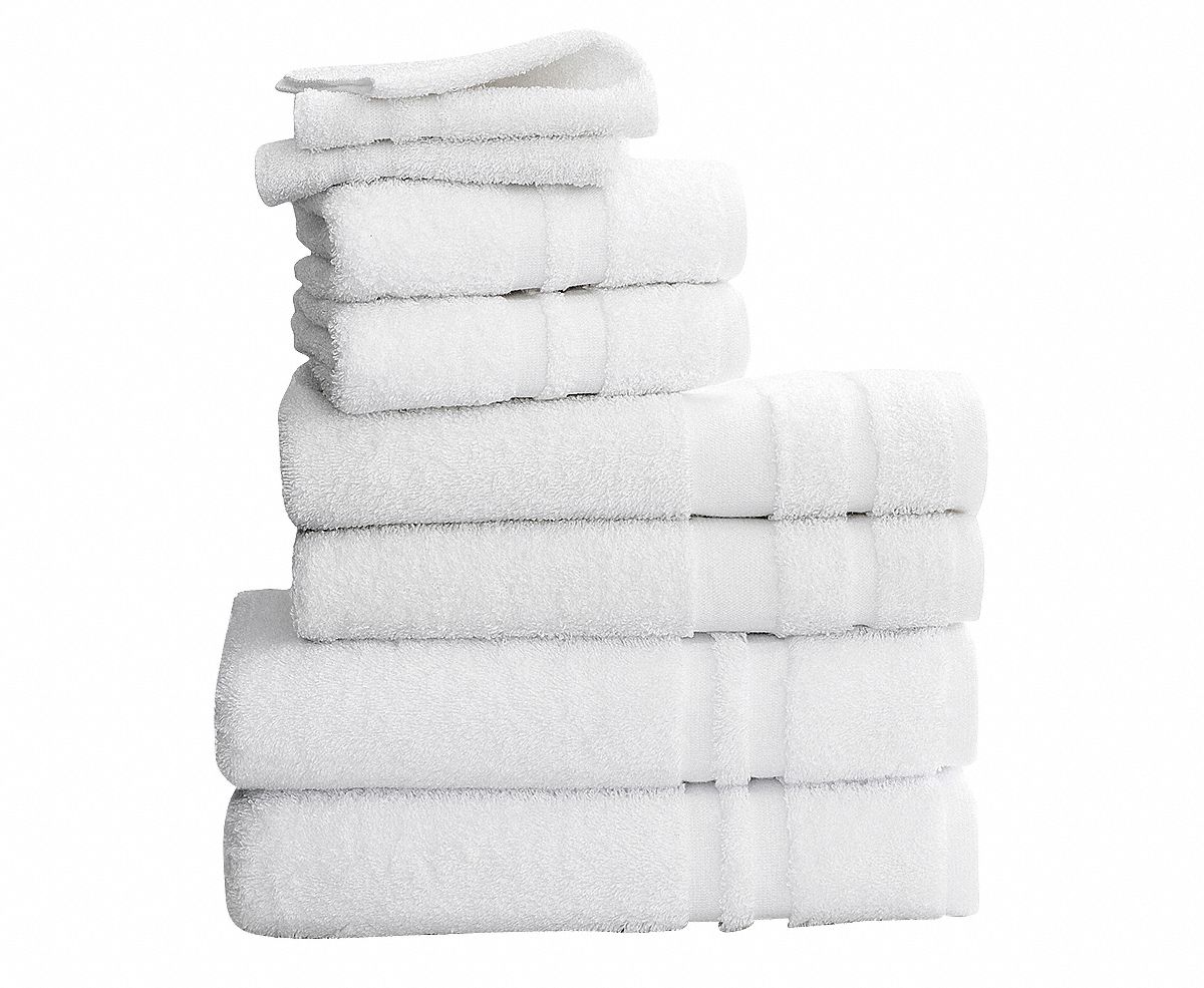 MARTEX Bath Towel White, 24 in Wd, 48 in Lg, 12 PK 15V5367131786