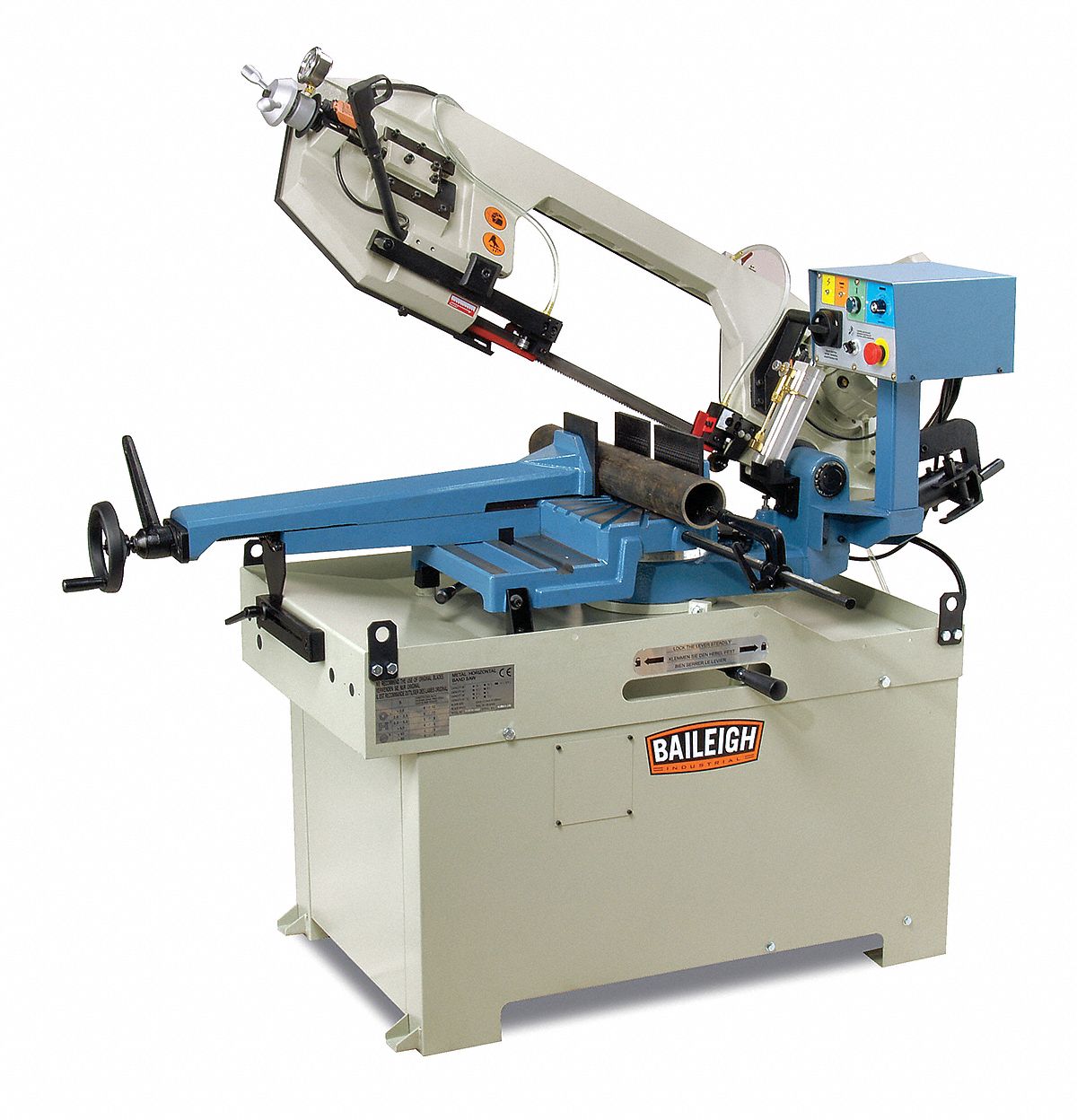 BAILEIGH INDUSTRIAL 2 HP Horizontal Band Saw, Voltage 220, Max. Blade
