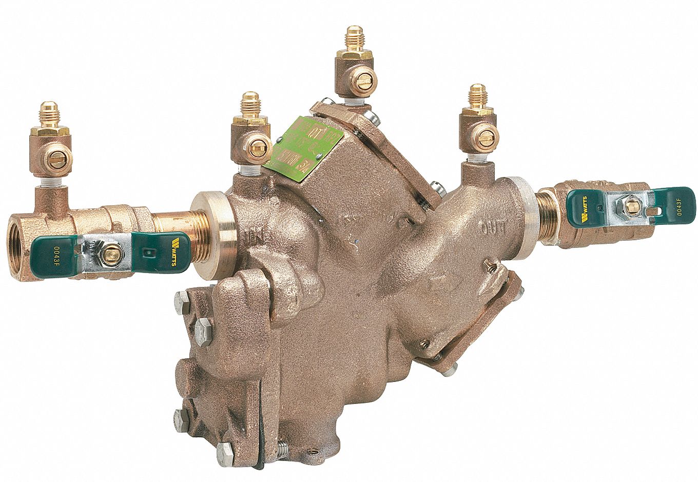 WATTS Reduced Pressure Zone Backflow Preventer: Watts 909, 3/4 in Size