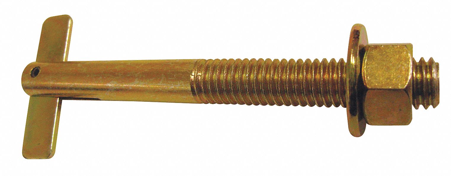 GRAINGER APPROVED Carbon Steel TAnchor, 5/16"18 Anchor Thread Size x