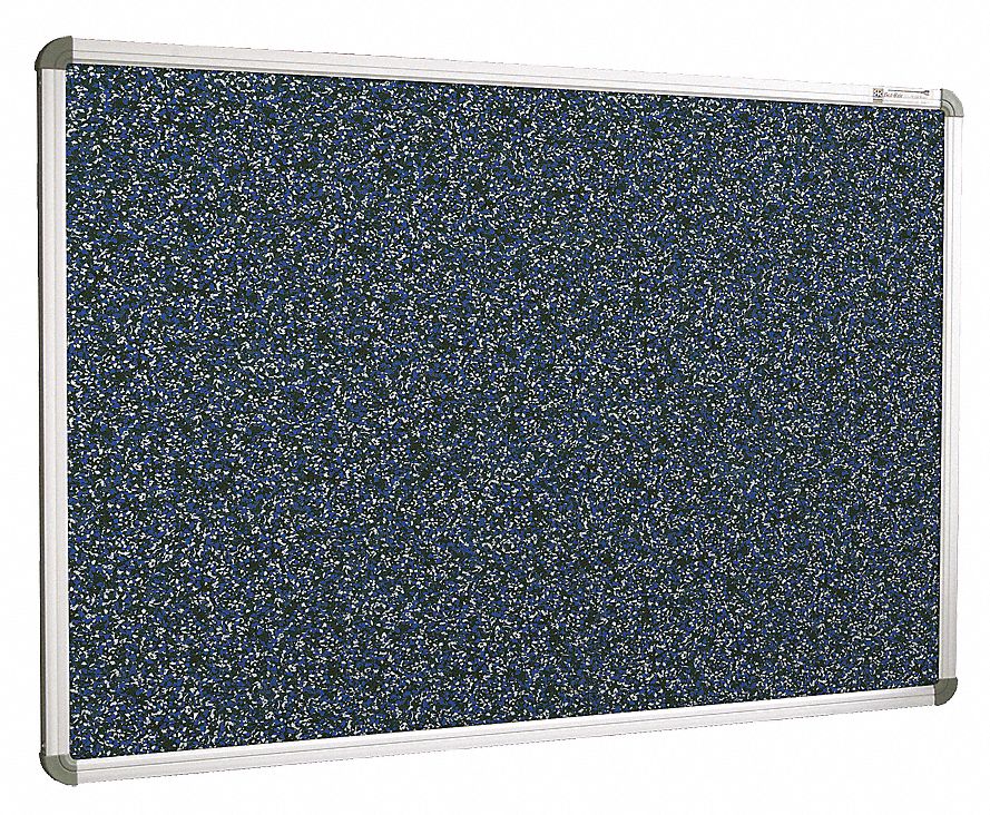 BALT PushPin Bulletin Board, Recycled Rubber, 36 inH x 48 inW, Blue