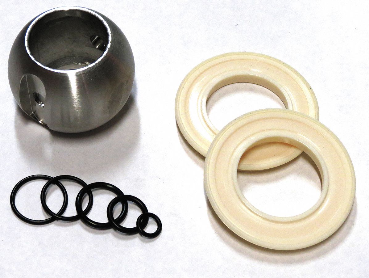 ELKHART BRASS, Valve Repari Seal Kit w/ Ball 15Z183EB25 Grainger