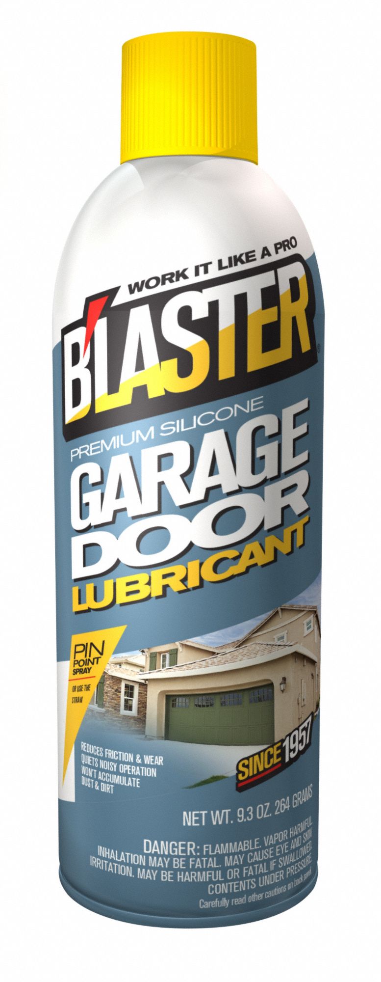9.3 oz, 16 oz, Garage Door Dry Lubricant 10N77816GDL Grainger