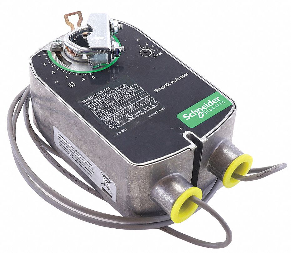 SCHNEIDER, Fits Schneider Electric Brand, Electric Actuator, 24V, 2Position, 35 lb.in