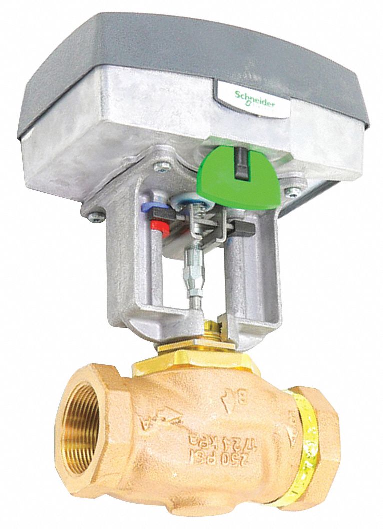 SCHNEIDER, Fits Schneider Electric Brand, Valve Assembly, 24V, 2 Way, 11/2", Proportional