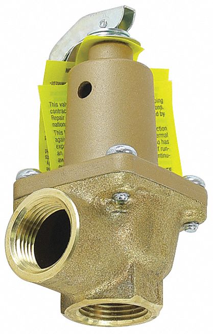 WATTS Pressure Safety Relief Valve, 3/4", 150 psi, Fits Brand Watts