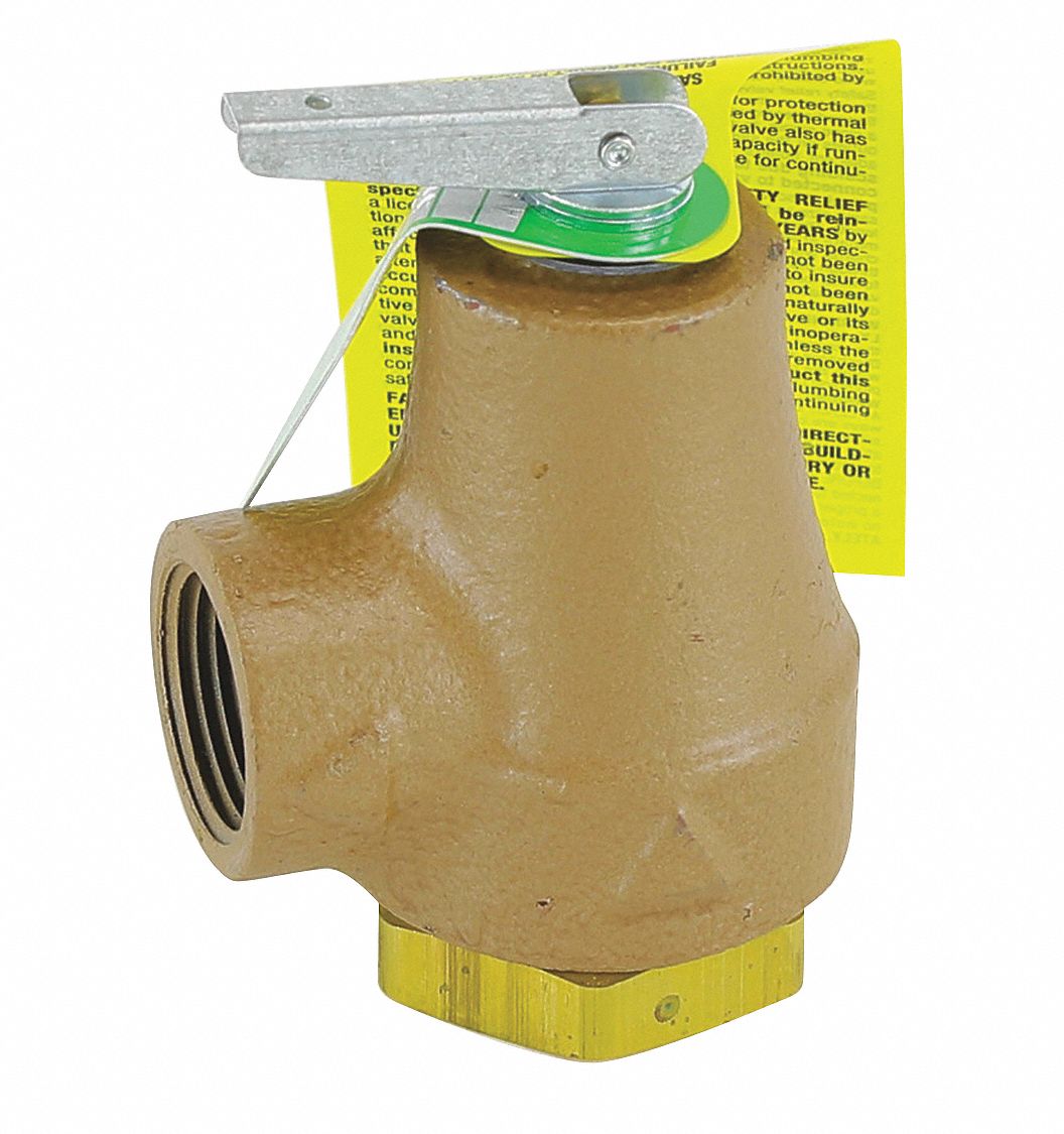 WATTS Pressure Safety Relief Valve, 3/4", 50,950,000 Btu, Fits Brand