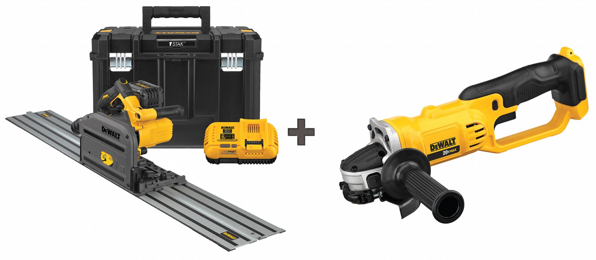 DEWALT Track Saw Kit, 61/2" Blade Dia., 5/8" Arbor Size, Max. Cutting