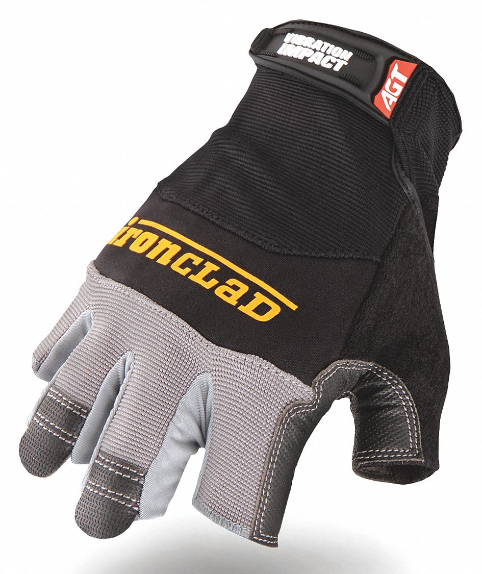 IRONCLAD AntiImpact Gloves, 2XL Size, Black, PR 165R28MFI206XXL