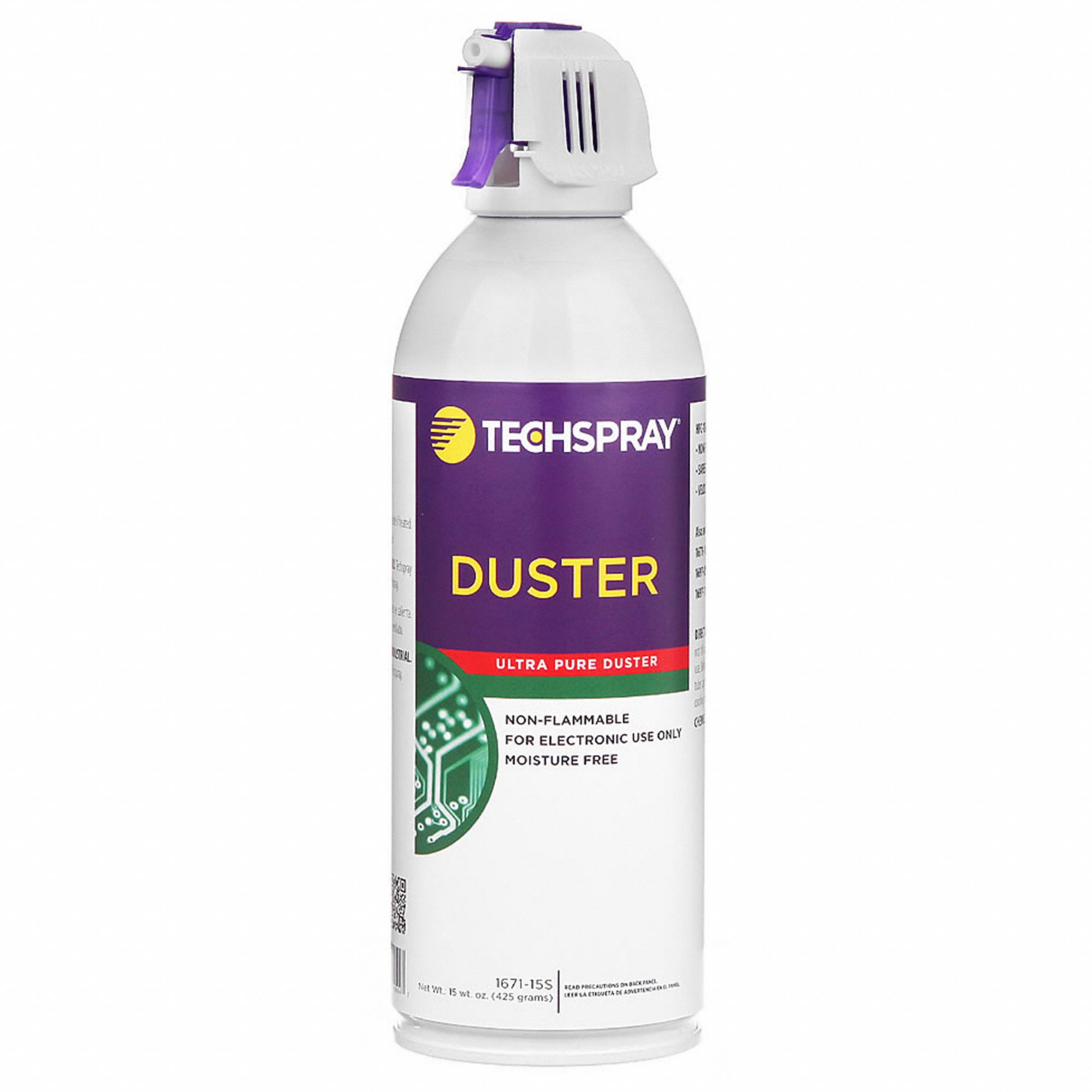 TECHSPRAY, 15 oz, Aerosol Spray Can, Aerosol Duster 3XKC4167115S