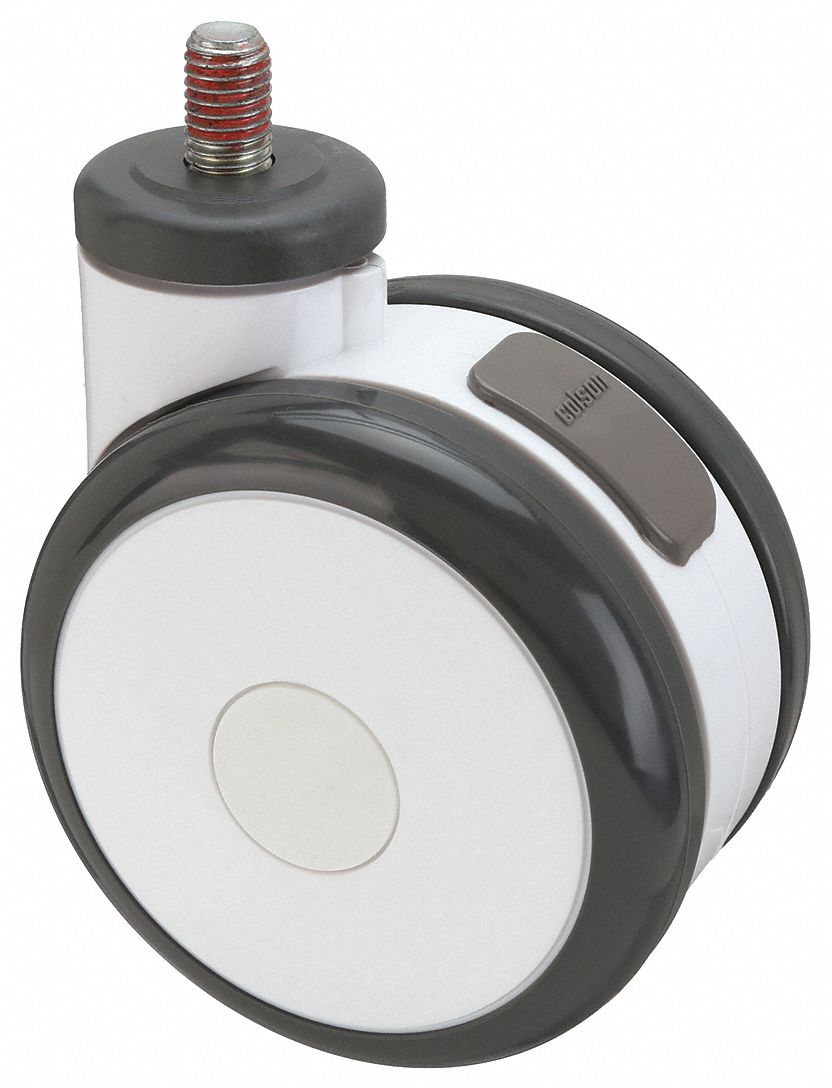 4 in Wheel Dia., 220 lb, TwinWheel Threaded Stem Caster 16D127