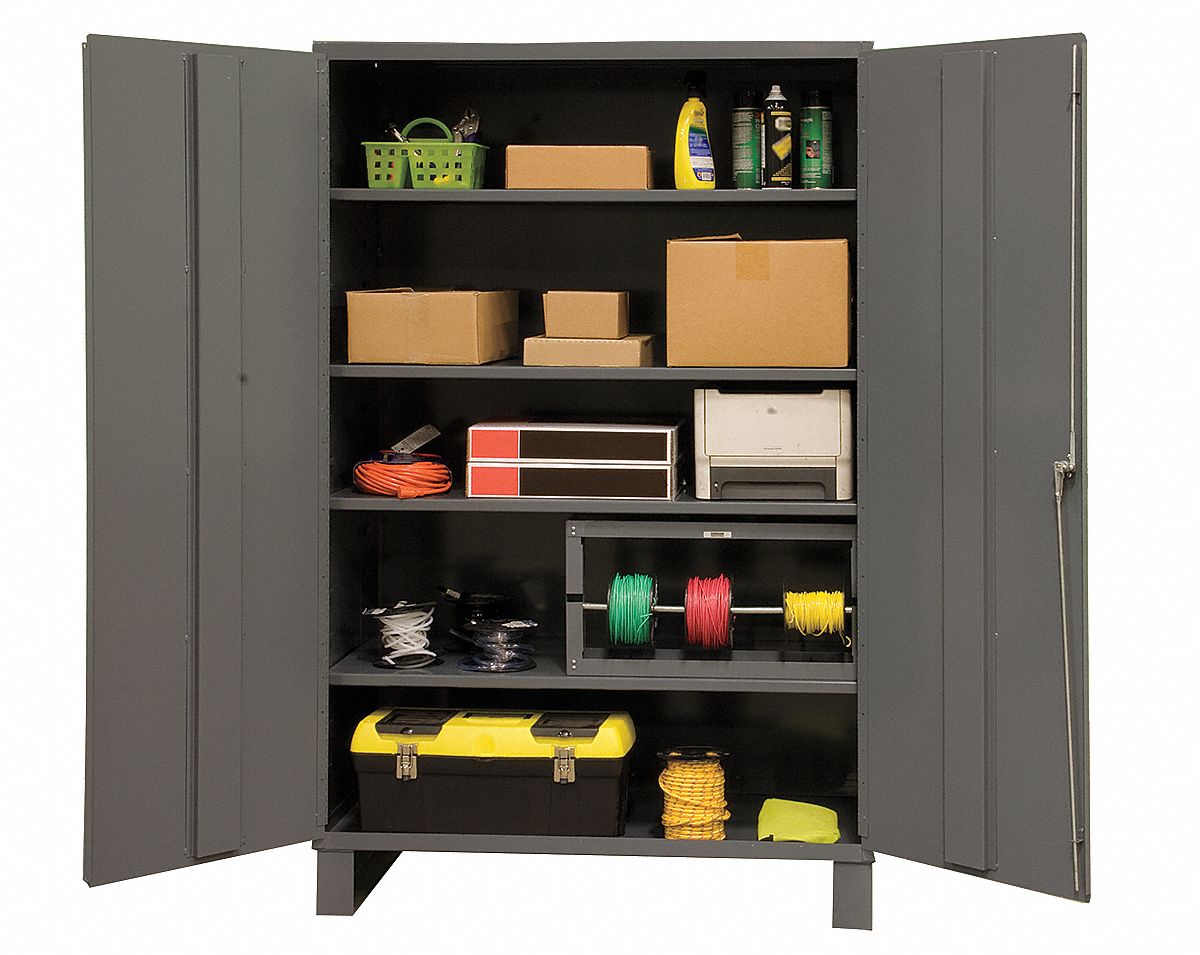 DURHAM MFG Industrial Storage Gray, 84" H X 60" W X 24" D