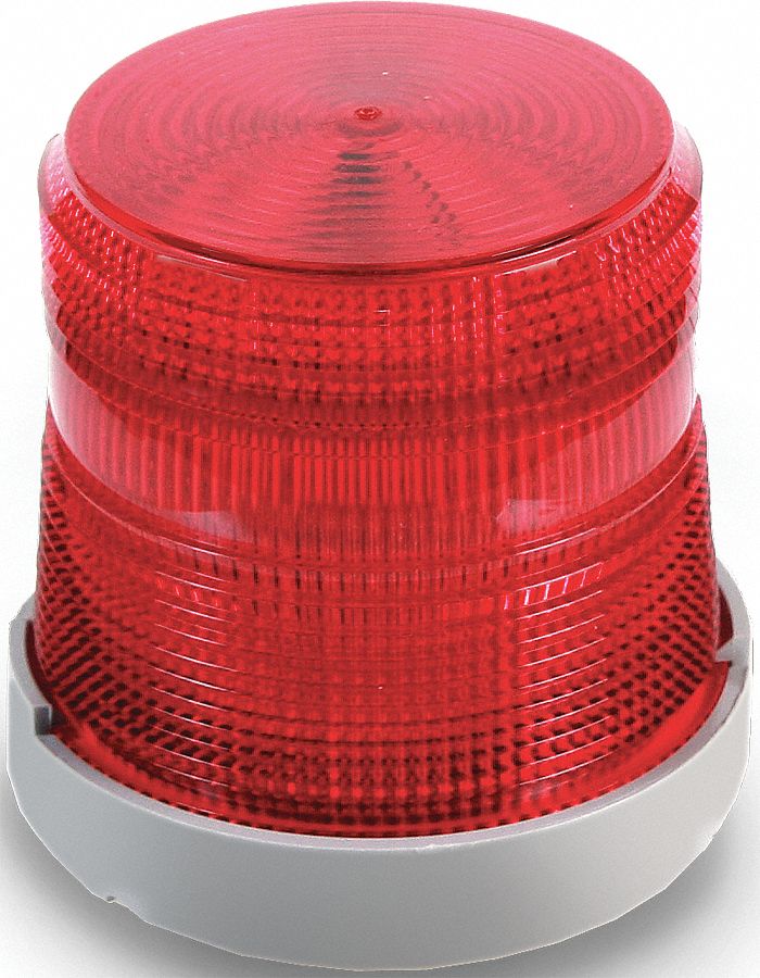 EDWARDS SIGNALING Warning Light, (6) LED, 120V AC, Flashes per Minute