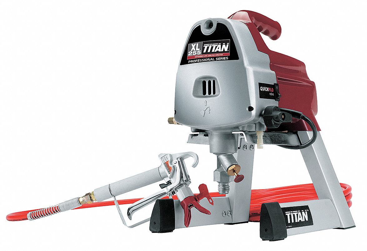 TITAN Airless Paint Sprayer, 1/2 HP, 0.25 gpm Flow Rate, Operating