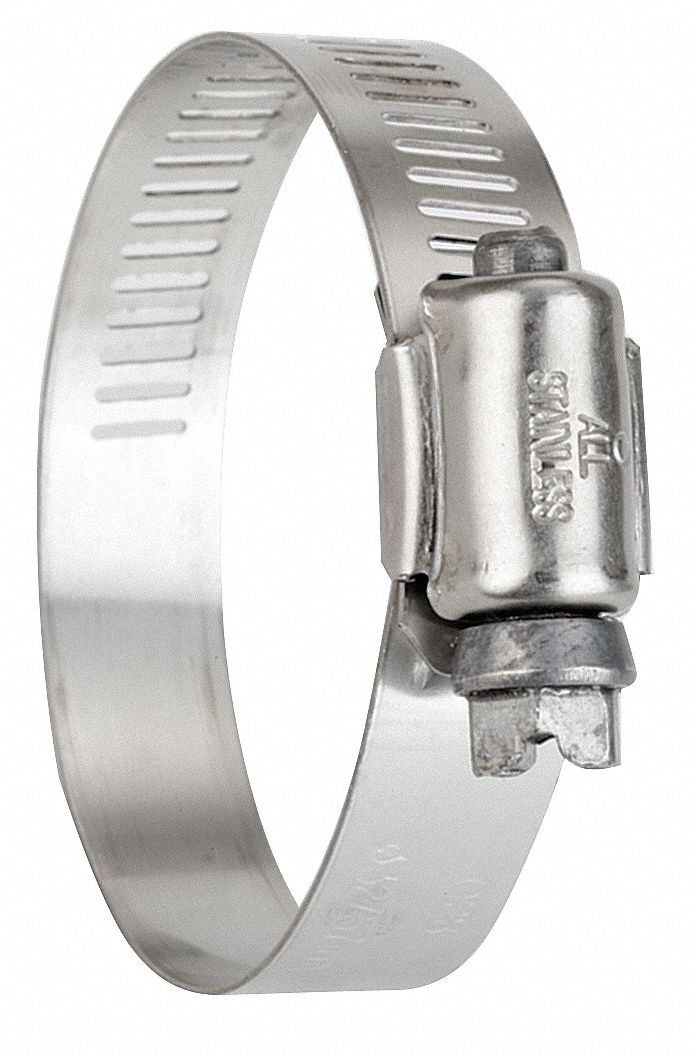 301 Stainless Steel, Perforated Band, Worm Gear Hose Clamp 16P270
