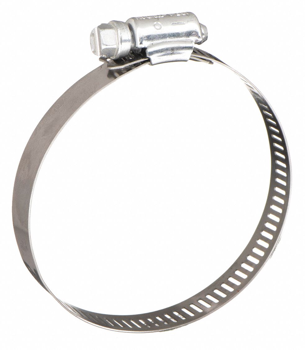 201 Stainless Steel, 7/16 in 1 in Clamping Dia, Worm Gear Hose Clamp