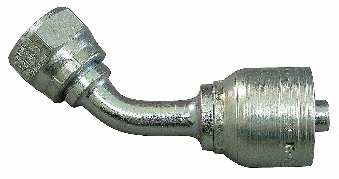 EATON AEROQUIP Hydraulic Crimp Fitting, Fitting Material Steel x Steel